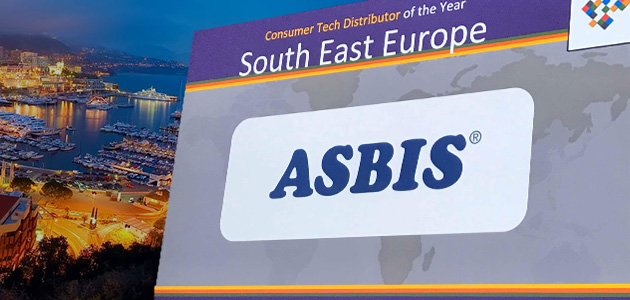 ASBIS acknowledged as a ‘Consumer Tech Distributor of the Year’ across the South East Europe