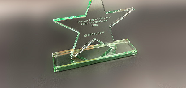 ASBIS received the award 'Ethernet Partner of the Year 2022' in Eastern Europe at the Broadcom Storage Partner Event in Cologne