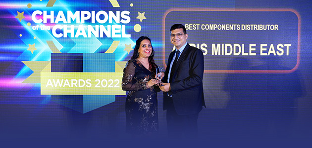 The company won the Best Component Distributor award during the “Champion of the Channel” contest