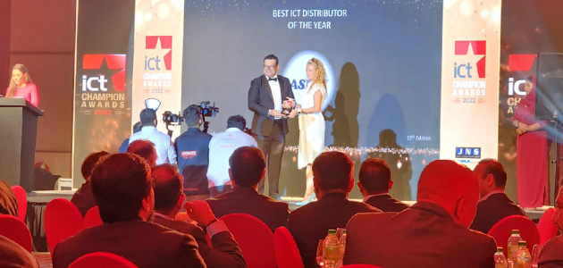 ASBIS Middle East won a prestigious award during the recent ICT Champion Awards event which was held on place 10th of October in Dubai.