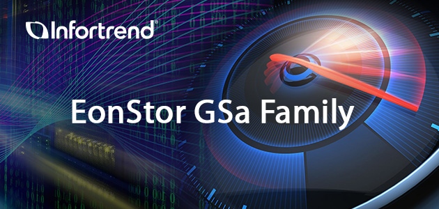 Infortrend GSa family of all flash unified storage is designed to deliver optimized SSD performance with low latency