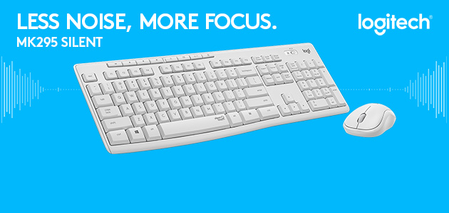 Experience familiar typing and clicking feel with 90 percent less noise thanks to SilentTouch technology