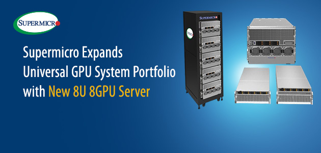 New 8U Server with NVIDIA H100/A100 GPUs Increases AI Performance