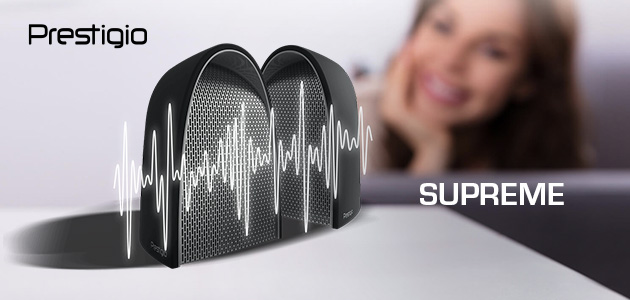 Prestigio presents the Supreme portable speaker with a unique magnetic design and True Wireless Stereo function. Prestigio Supreme is the true embodiment of technological magnetism: two speakers can be combined into one 16W speaker within a second