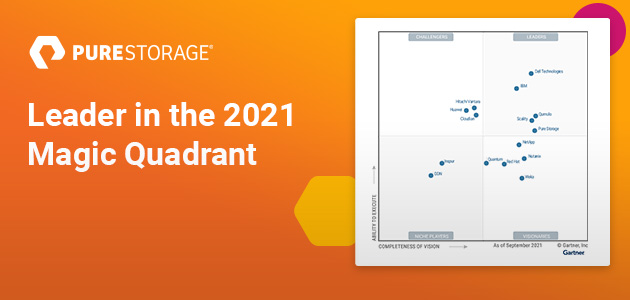 Pure Storage has been named a Leader in the recently published 2021 Gartner® Magic Quadrant™ for Distributed File Systems and Object Storage