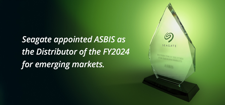 ASBIS was recognized as Seagate's distributor of the year for emerging markets in FY 2024