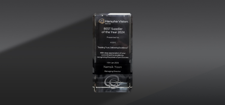 ASBIS recognized as "Best Supplier of the Year 2024" by Hanwha Vision