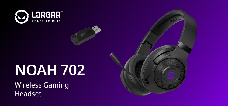 LORGAR unveils the NOAH 702 wireless gaming headset