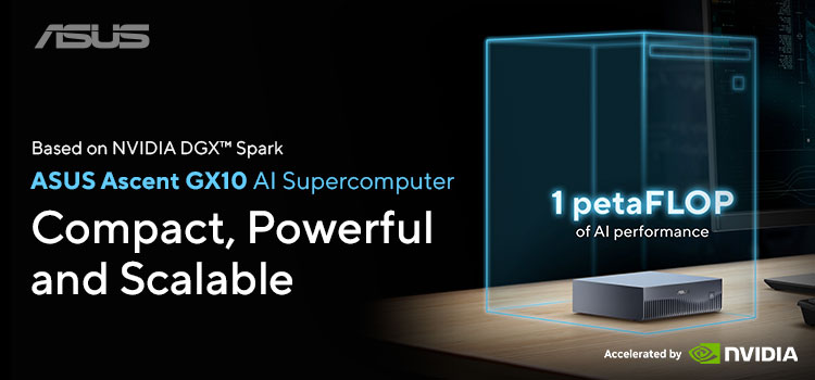 ASUS Ascent GX10 Personal Supercomputer for AI Computing
