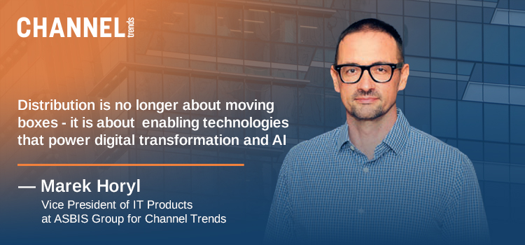 Marek Horyl, Vice President of IT Products at ASBIS Group, discussing AI and IT distribution for Channel Trends