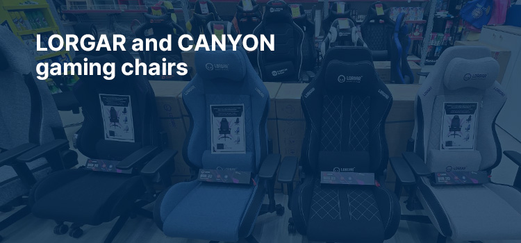 LORGAR and CANYON gaming chairs now available at Superhome