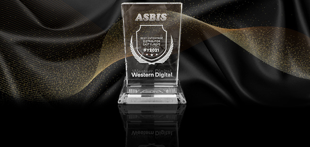 ASBIS received “The Best Enterprise Distributor East Europe FY 2021” award from Western Digital!