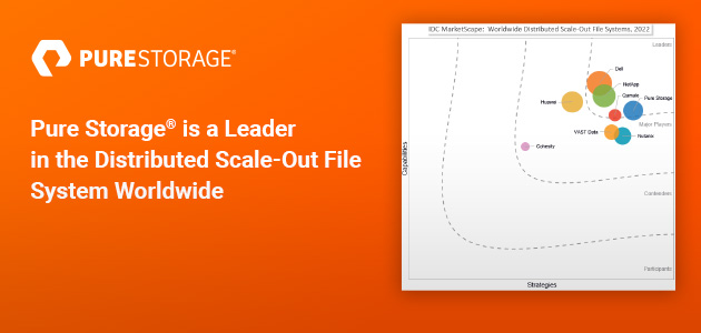 IDC MarketScape names Pure Storage a Leader in the Distributed Scale-Out File System Worldwide